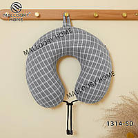 М'яка подушка-підголівник для шиї дорожня рогалик ортопедична для подорожей меморі.