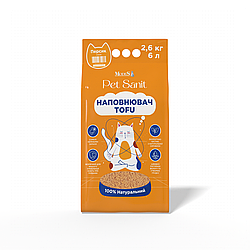 Гігійнічний наповнювач Modes PetSanit Tofu (Модес ПетСаніт персик) 6л./2,6кг.