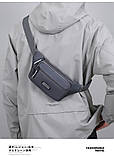 Поясна сумка, модна спортивна сумка через плече, нова чоловіча та жіноча нагрудна сумка, гуртом, фото 3