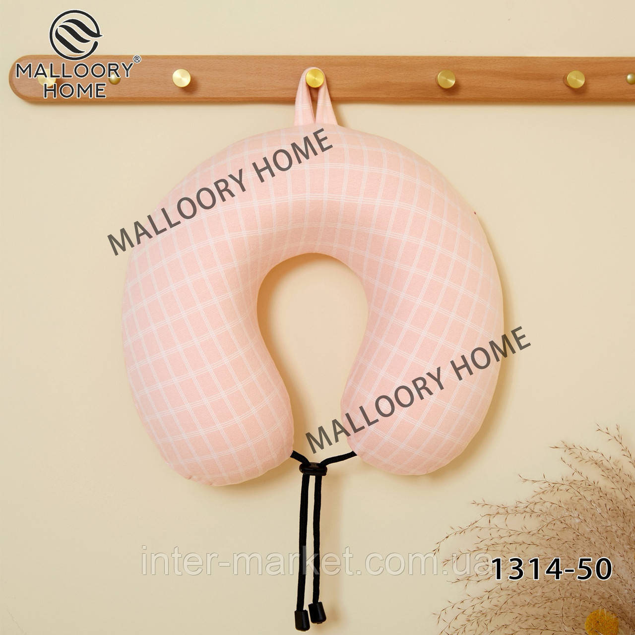 М'яка подушка-підголівник для шиї дорожня рогалик ортопедична для подорожей меморі., фото 1