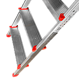 Стрем’янка алюмінієва одностороння SCALA.TOP QUICKSTEP+ 4 сходинки, фото 2