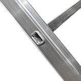 Драбина алюмінієва трьохсекційна SCALA.TOP FLEXIREACH 3x9 сходинок, фото 4