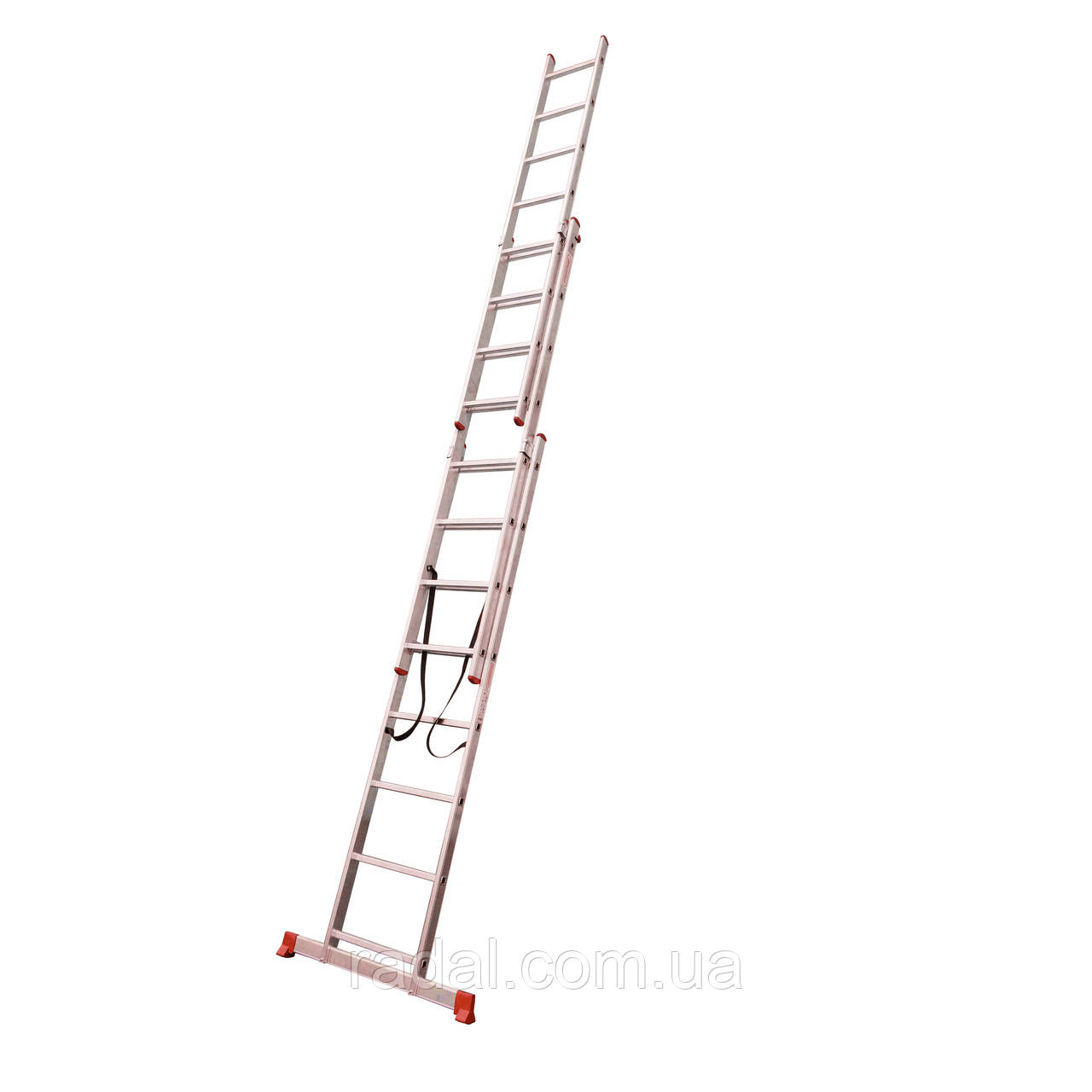 Драбина алюмінієва трьохсекційна SCALA.TOP FLEXIREACH 3x8 сходинок, фото 1