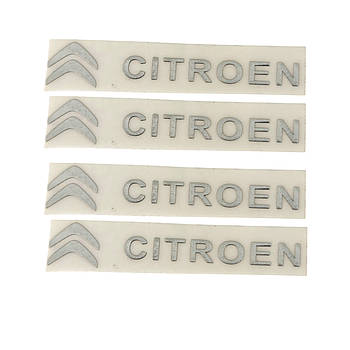 Наклейки металеві Citroen, 4шт