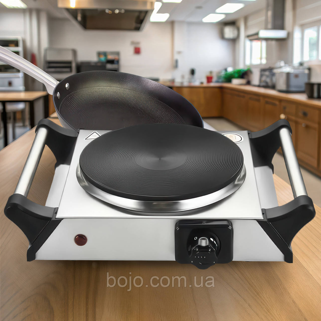 Портативна настільна електрична плита 1 конфорка чувунний диск Star Chef St-8100A/1982 1500 Вт (JS)