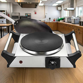 Портативна настільна електрична плита 1 конфорка чувунний диск Star Chef St-8100A/1982 1500 Вт (JS), фото 1