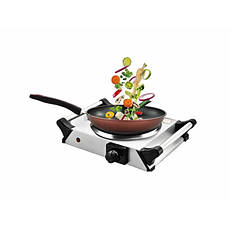 Портативна настільна електрична плита 1 конфорка чувунний диск Star Chef St-8100A/1982 1500 Вт (JS), фото 4