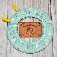 Чохол для п'ялець Nurge 126 мм Білі квіти на м'ятному