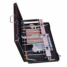 Портативна складна газова плита-гриль з п'єзопідпалом для кемпінгу 1882 (JS), фото 3