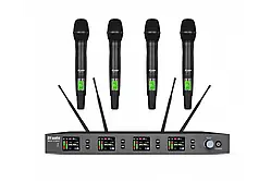Радіосистема UHF з 4 ручними мікрофонами DV audio MGX-44H MKII