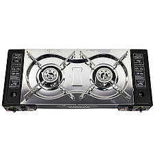 Переносна газова плита з адаптером YANCHUAN "Турист " 1449 на 2 пальники (JS), фото 2