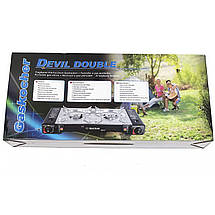 Переносна газова плита з адаптером YANCHUAN "Турист " 1449 на 2 пальники (JS), фото 5