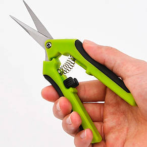 Садові універсальні ножиці для збору фруктів з пружним механізмом та антиковзними ручками 1953 Сибертех (JS), фото 3