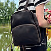 Жіночий рюкзак Бруклін з натуральної шкіри колір Чорний, фото 6