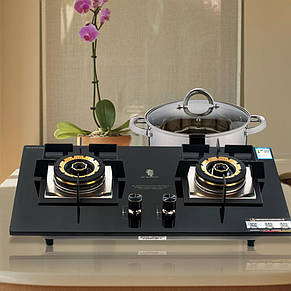 Газова плита настільна або врізна DEGUO 1632 на 2 конфорки (JS), фото 1