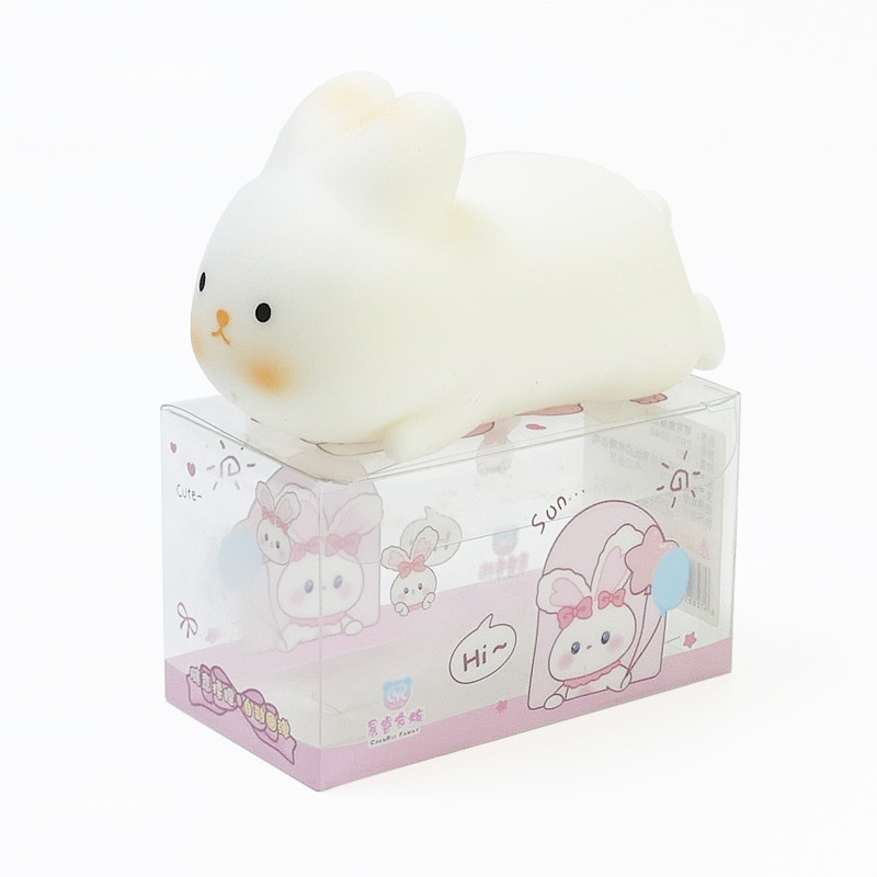 Антистрес Тянучка Squishy Rabbit Іграшка Сквіші Зайчик колір Білий (01486)