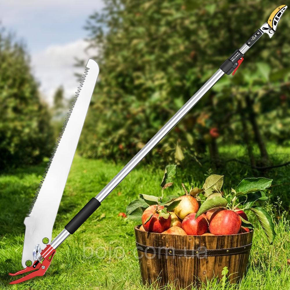 Телескопічна садова пилка-секатор 1905 для роботи на великій висоті, 1,8–3 м (JS)