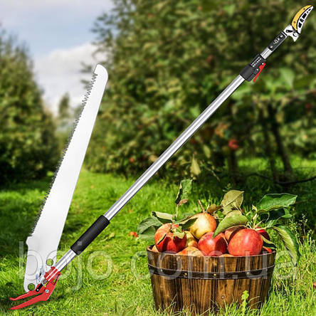 Телескопічна садова пилка-секатор 1905 для роботи на великій висоті, 1,8–3 м (JS), фото 1