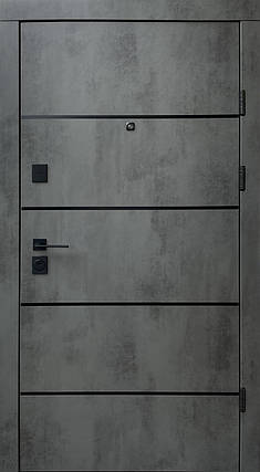 Двері квартирні, QDoors, модель Комбі-АК/Гладь, комплектація Преміум, замки KALE, фото 1