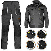 Комплект захисна уніформа куртка та штани, спецодяг костюм для підприємств, чоловіча роба польша