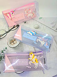 Пенал-косметичка Єдиноріг з брелоком