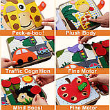 Розвивальна м'яка книжка Бізіборд для малюків 64654, фото 5