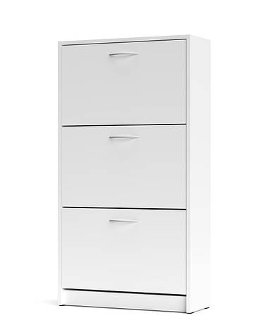 Тумба під взуття 3Д   Raffy RY2 Accord  білий платиновий, фото 1