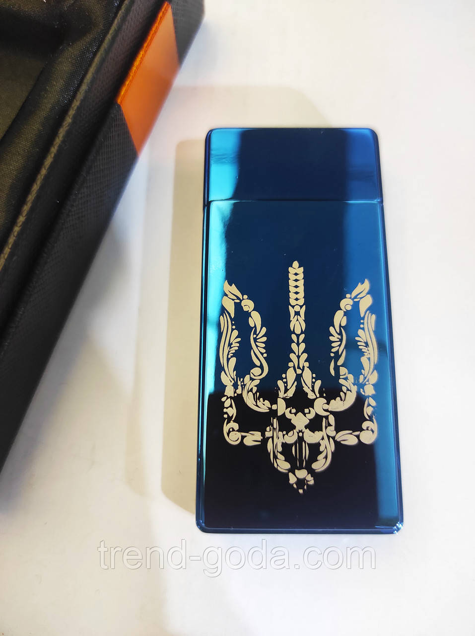 Електроімпульсна запальничка USB зарядкою + Газ Дугова електрозапальничка Usb з Українською символікою ЗСУ, фото 1