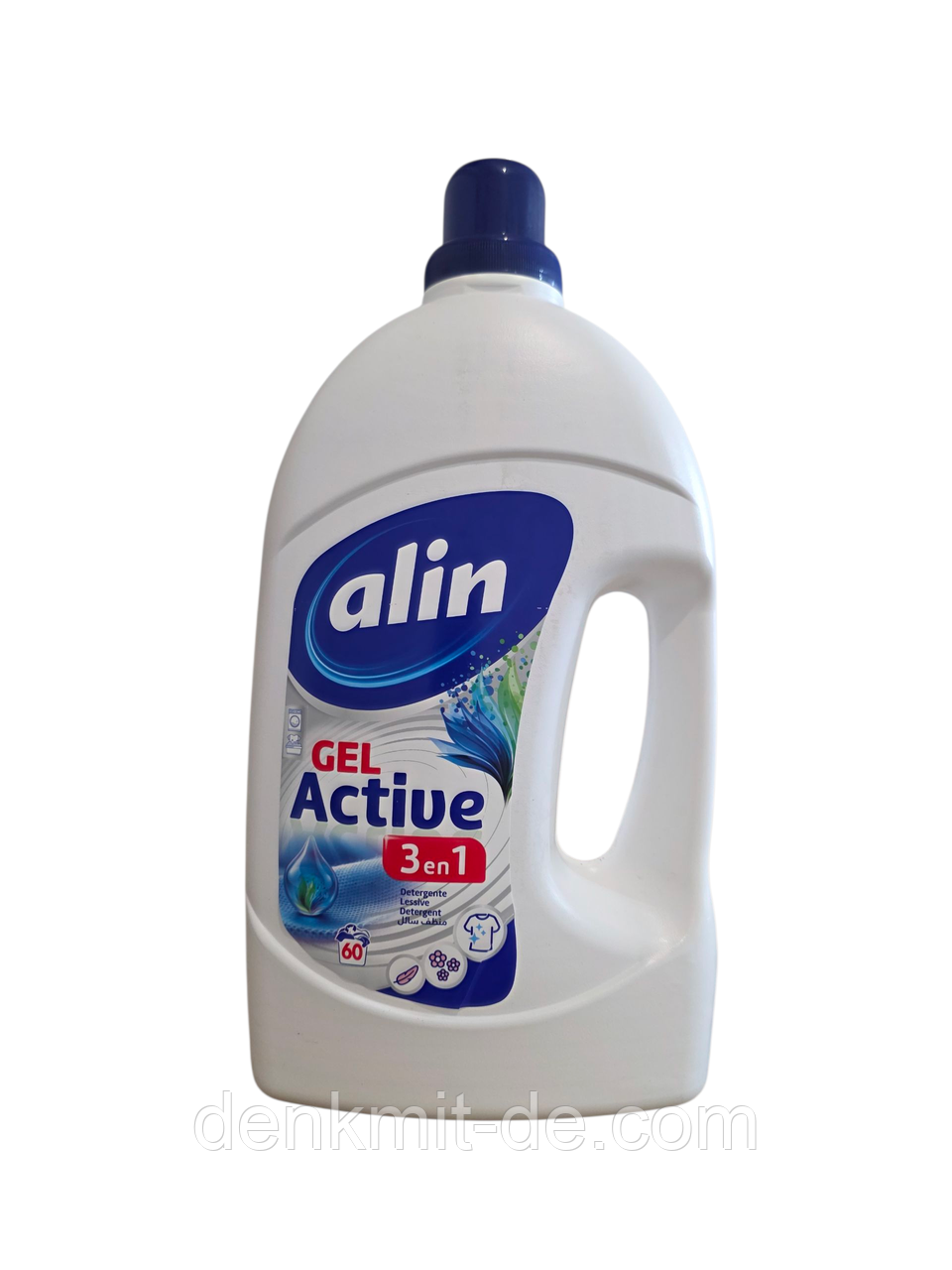 Alin Рідкий гелевий Пральний порошок Active 3 in 1, 3 кг 60 прань, фото 1