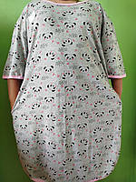 Туніка футболка великого розміру для дому. Бавовна. Україна.