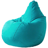 Крісло мішок подушка у формі Груші L 100х70 безкаркасний пуф-бін біг світло-блакитний для дітей і дорослих Нікан