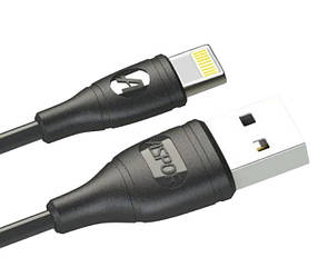 Кабель для iPhone Aspor AC-02 USB - Lightning 2.1А 1.2 метра Black (3642)