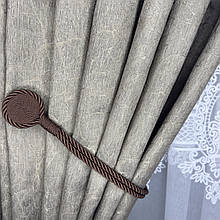 Магніт-підхват для штор, кант овал шоколад