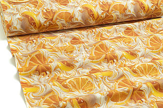 Тканина Duck digital "Морозиво з лимонами"