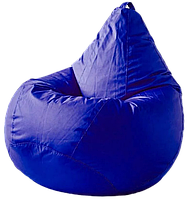 Синє крісло мішок Груша XL 100х75 безкаркасний пуф із тканини Oxford для підлітків і дорослих Нікан