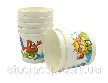 Креманка паперова 286мл Кавун і сонце 25шт/уп, фото 1