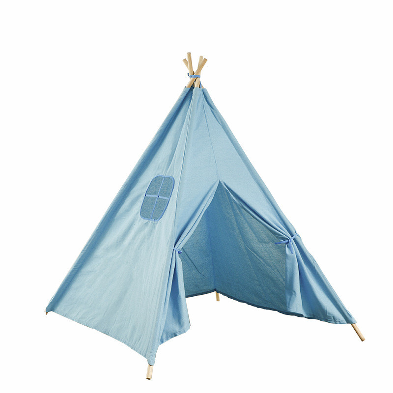 Креативний дитячий намет вігвам 90x80x80 см KRO-110 Blue блакитний, фото 1