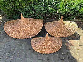 Набір плетених люстер із лози