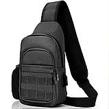 Чоловічий нагрудний однолямочний рюкзак (50474), фото 3