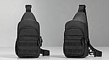 Чоловічий нагрудний однолямочний рюкзак (50474), фото 2