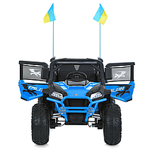 Електромобіль джип Баггі (р/к, 4мотор45W, 1аккум24V8AH, USB, EVA, BLUETOOTH) Bambi M 6131EBLR-4(24V) Блакитний, фото 2