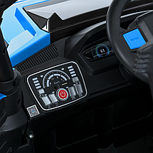 Електромобіль джип Баггі (р/к, 4мотор45W, 1аккум24V8AH, USB, EVA, BLUETOOTH) Bambi M 6131EBLR-4(24V) Блакитний, фото 4