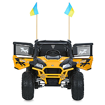 Електромобіль джип Баггі (р/к, 4мотор45W, 1аккум24V8AH, USB, EVA, BLUETOOTH) Bambi M 6131EBLR-7(24V) Жовтий, фото 2