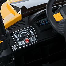 Електромобіль джип Баггі (р/к, 4мотор45W, 1аккум24V8AH, USB, EVA, BLUETOOTH) Bambi M 6131EBLR-7(24V) Жовтий, фото 5