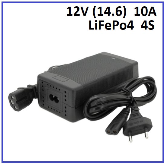 Зарядний пристрій Voltronic для LiFePo4 12V (14.6) 4S до 10A штекер 3-pin С13, фото 1