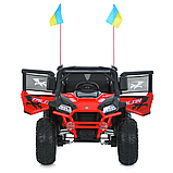 Електромобіль джип Баггі (р/к, 4мотор45W, 1аккум24V8AH, USB, EVA, BLUETOOTH) Bambi M 6131EBLR-3(24V) Червоний, фото 3