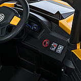 Електромобіль джип Баггі (р/к, 4мотор45W, 1аккум24V8AH, USB, EVA, BLUETOOTH) Bambi M 6131EBLR-7(24V) Жовтий, фото 7