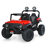 Електромобіль джип Баггі (р/к, 4мотор45W, 2аккум12V7AH, USB, EVA, BLUETOOTH) Bambi M 6206EBLR-3(24V) Червоний, фото 2