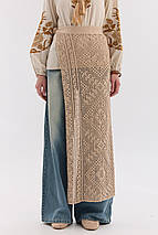 Жіночий в'язаний фартух "Серпанок" (90 см), фото 2