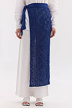 Жіночий в'язаний фартух "Серпанок" (90 см), фото 2